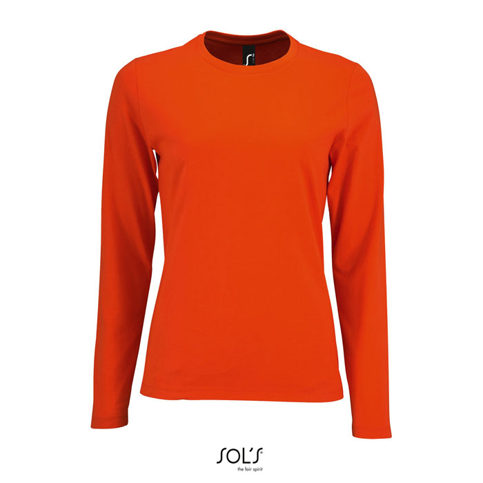 Tee-shirt publicitaire manches longues Femme 190g Orange 1